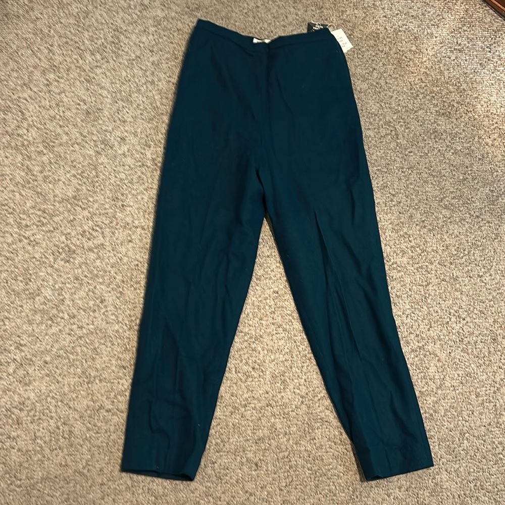 Vtg 50s 60s Chippewa green wool moth proof slacks NWT sz L